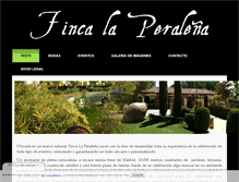 Tablet Screenshot of fincalaperalena.com